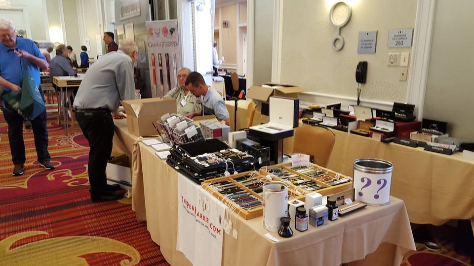 ThePenMarket.com table at the 2018 DC Pen Show