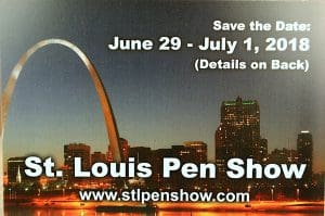 St. Louis Pen Show 2018 announcement.